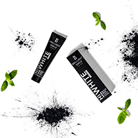 Charcoal black mint toothpaste